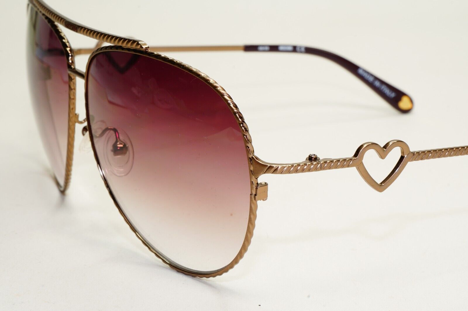 Moschino Sunglasses 2005 Vintage Pilot Bronze Brown Gradient MO538 04 101124