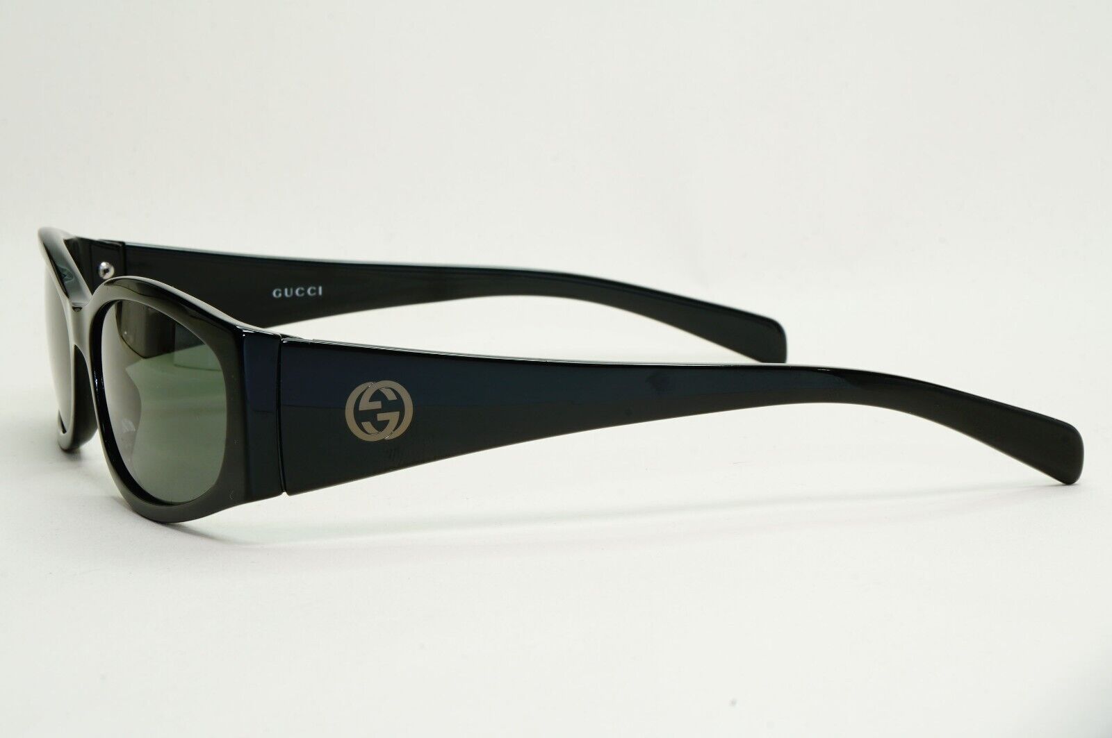 Gucci Sunglasses 1999 Vintage Black Green Rectangle GG 2524/S 807 081024