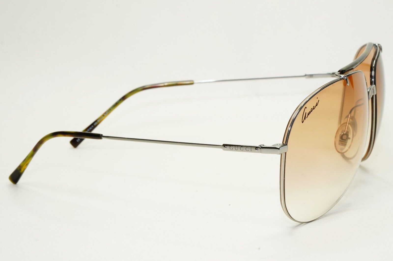 Gucci Sunglasses 2009 Vintage Light Weight Pilot Brown GG 1852/S 6LBK3 301024