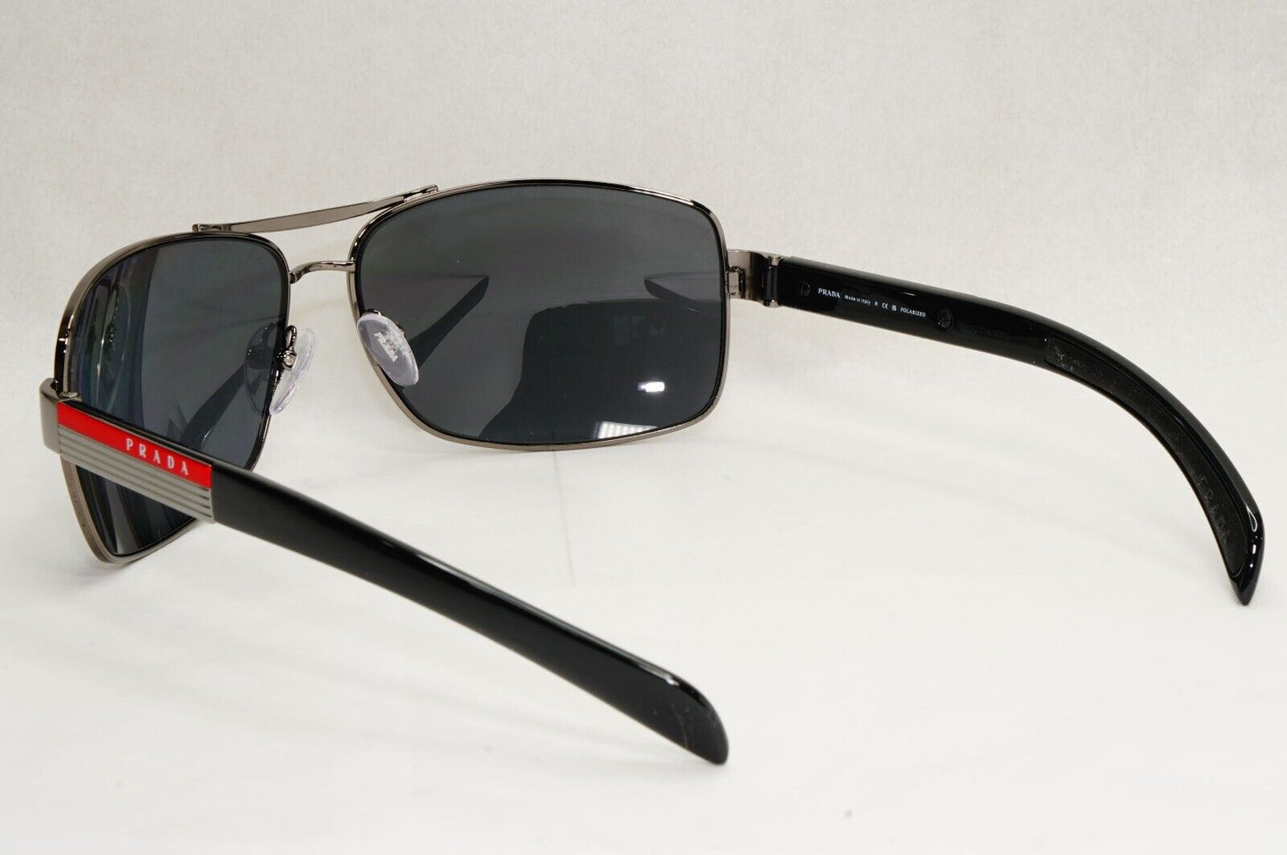 Prada Sunglasses Polarised Navigator Gunmetal Black PS54IS SPS 54I 5AV-5Z1 [a]