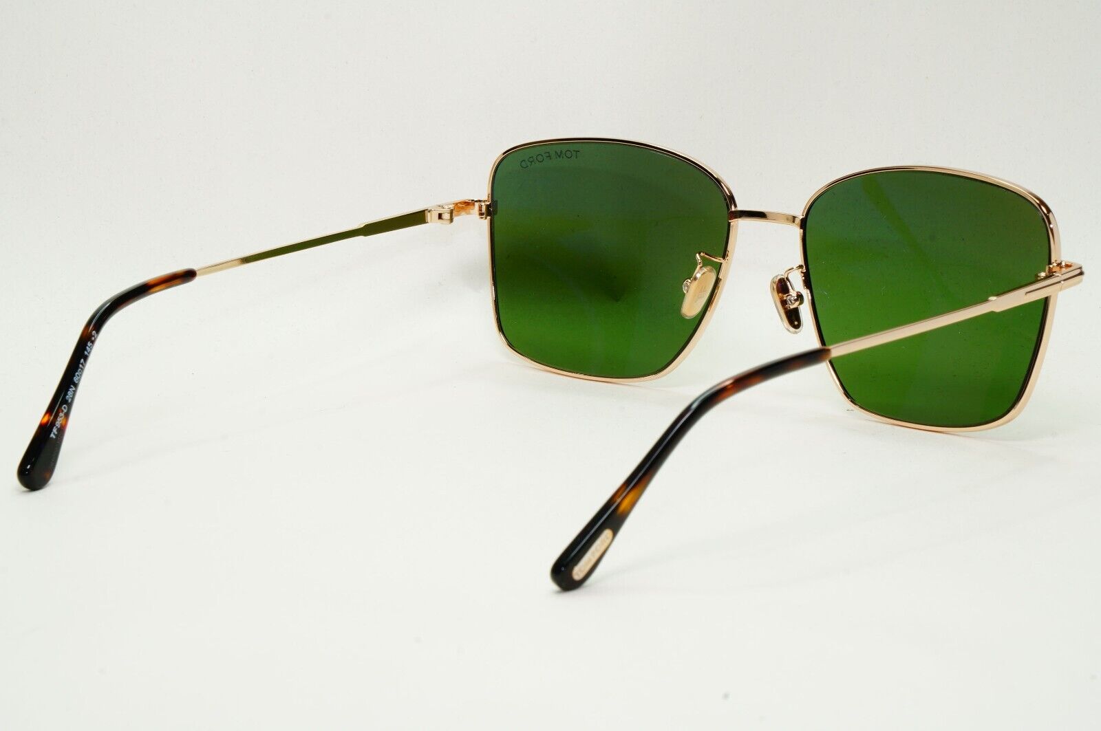 Tom Ford Sunglasses Gold Green Metal Square FT0953-D TF 953-D 28N 60mm