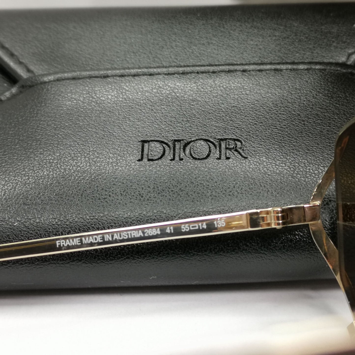 Dior 1990s Austria Sunglasses Vintage Metal Brown Gold Square 2684 41 190123