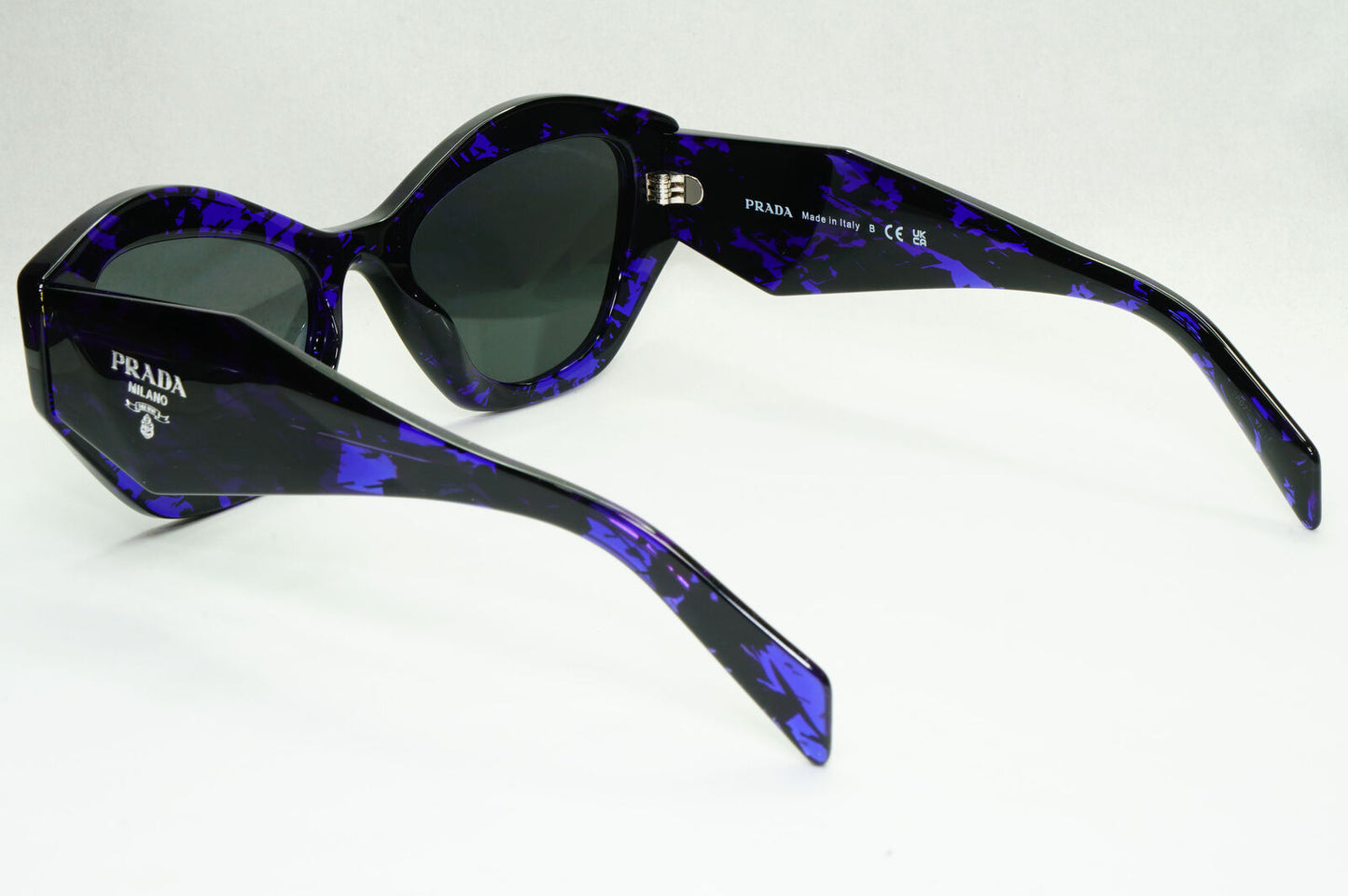 Prada Symbole Sunglasses Black Purple Marble PR07YS SPR 07Y 05V-5S0