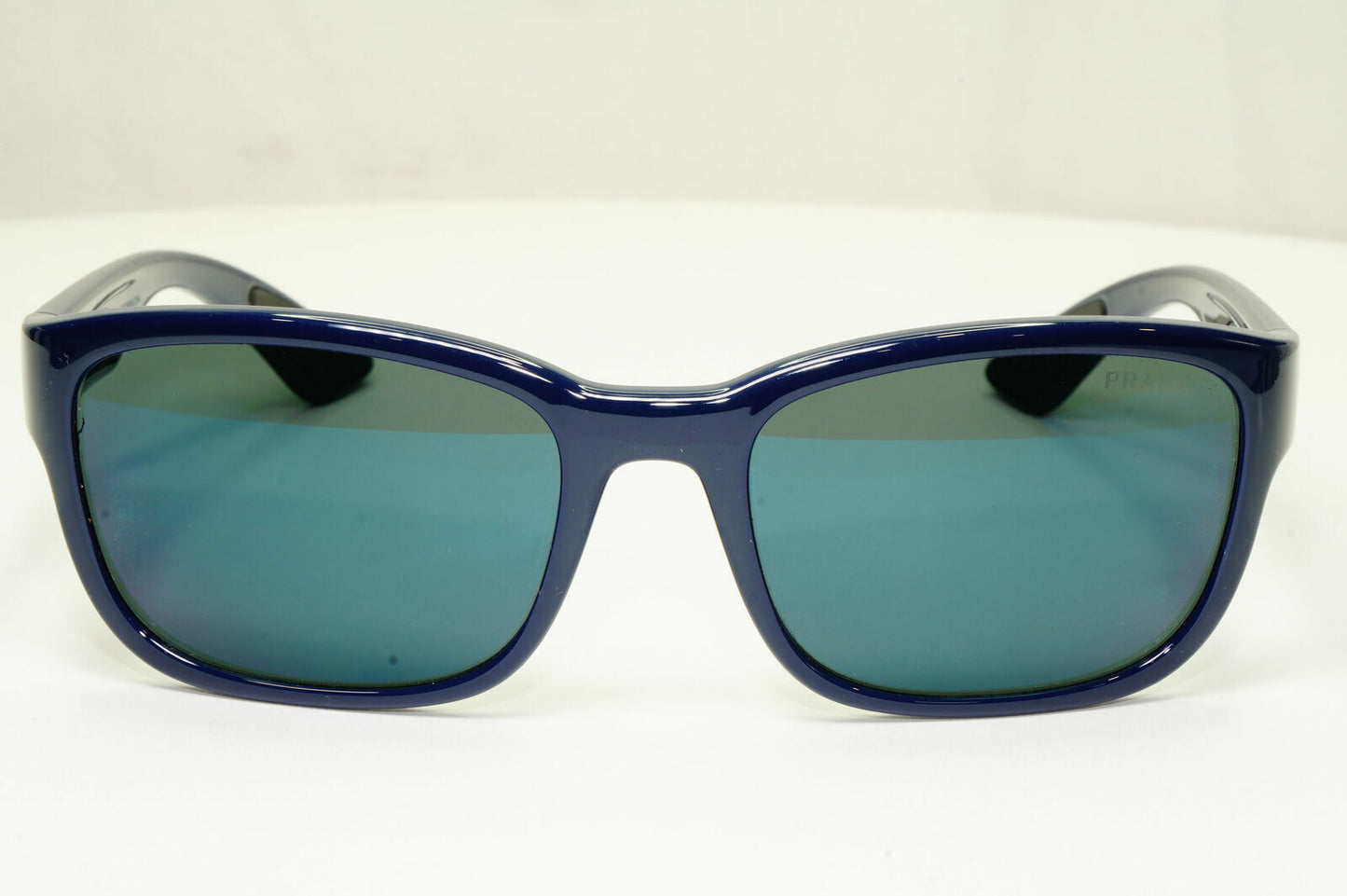 Prada Sunglasses Blue Mens Designer Square SPS 05V MAB-387 Red Stripe Sport