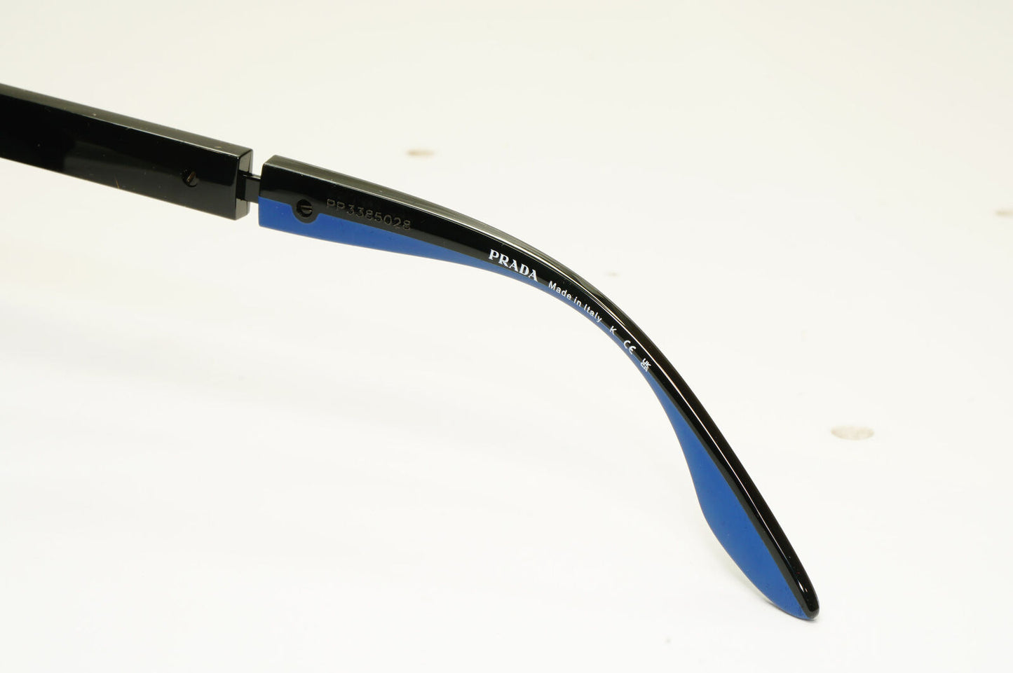 Prada Sunglasses Blue Black Navy Square Red Stripe PS05XS SPS 05X 02S-06F
