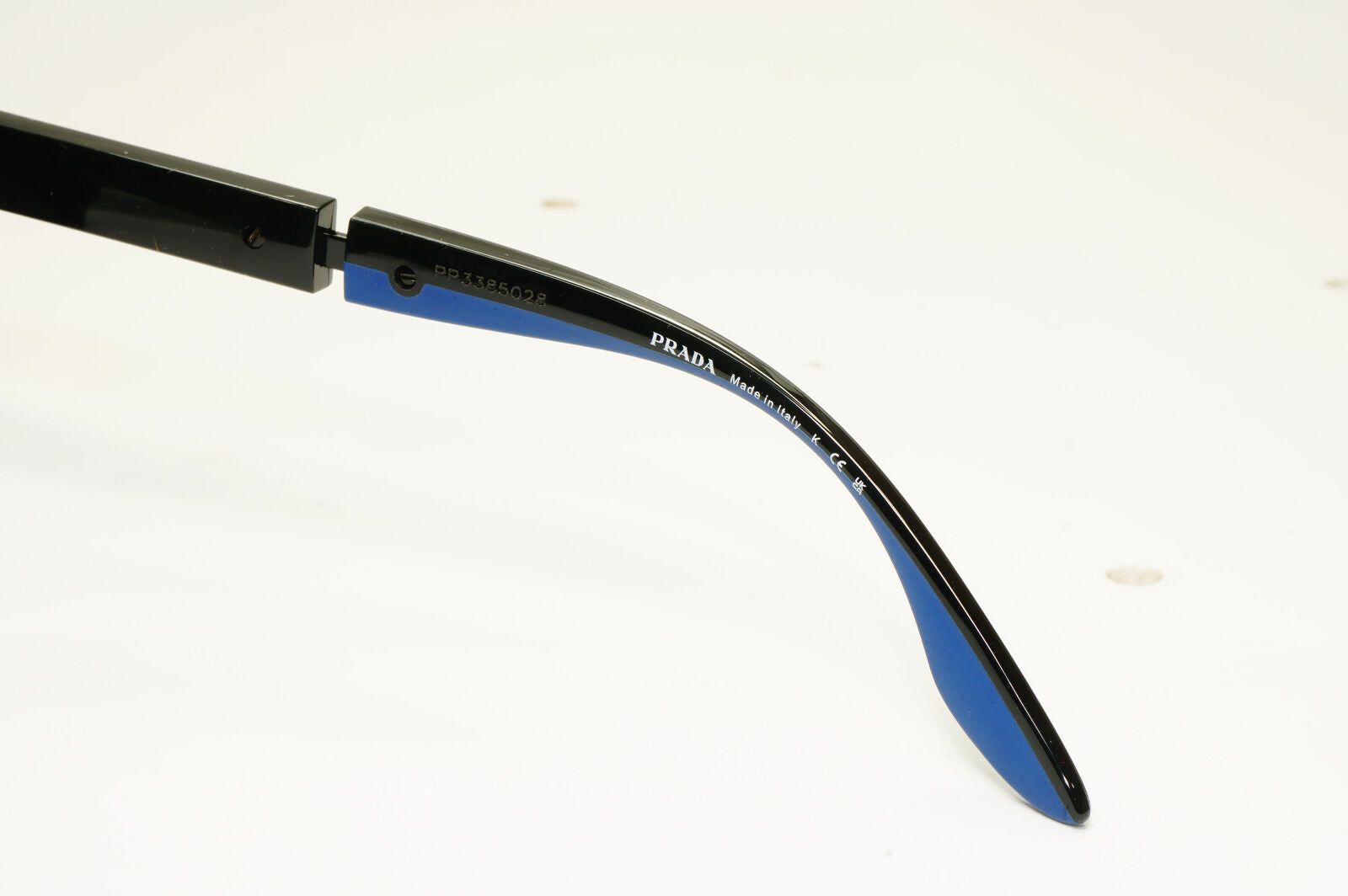 Prada Sunglasses Blue Black Navy Square Red Stripe PS05XS SPS 05X 02S-06F