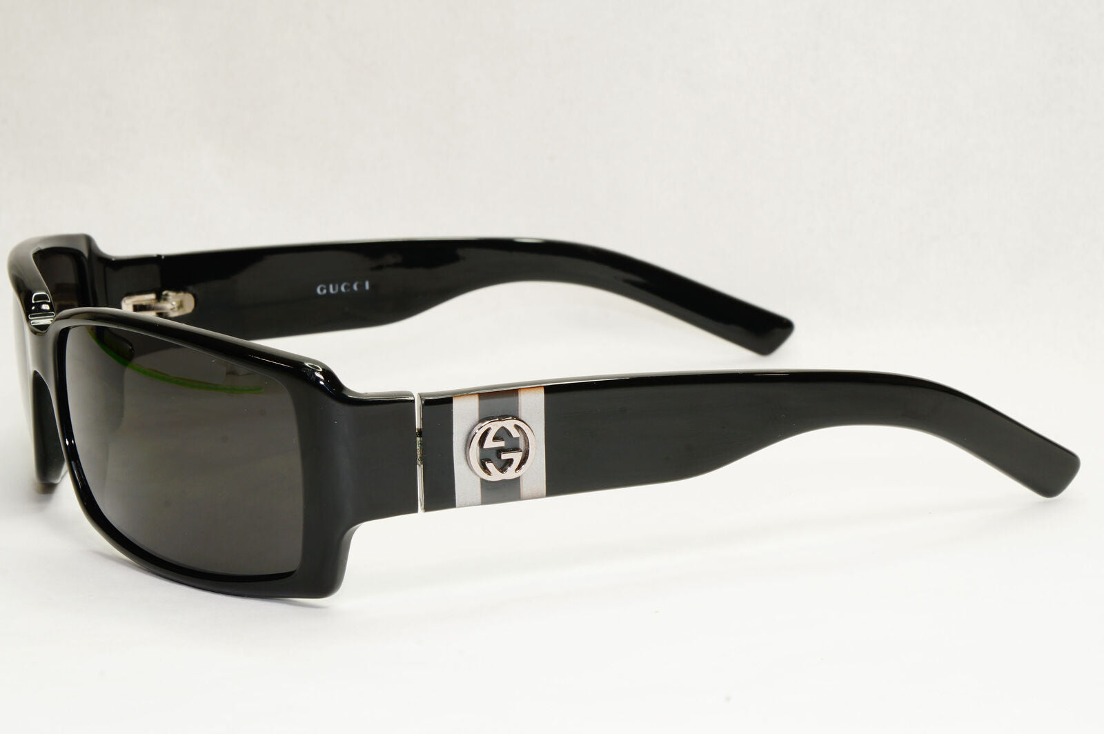 Gucci Sunglasses 2006 Vintage Black Rectangle Square Retro GG 2564/S Z8P 131223