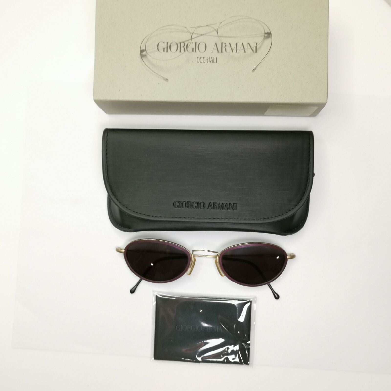 Authentic Giorgio Armani 1997 Vintage Sunglasses Rectangle Mens Womens 248 996