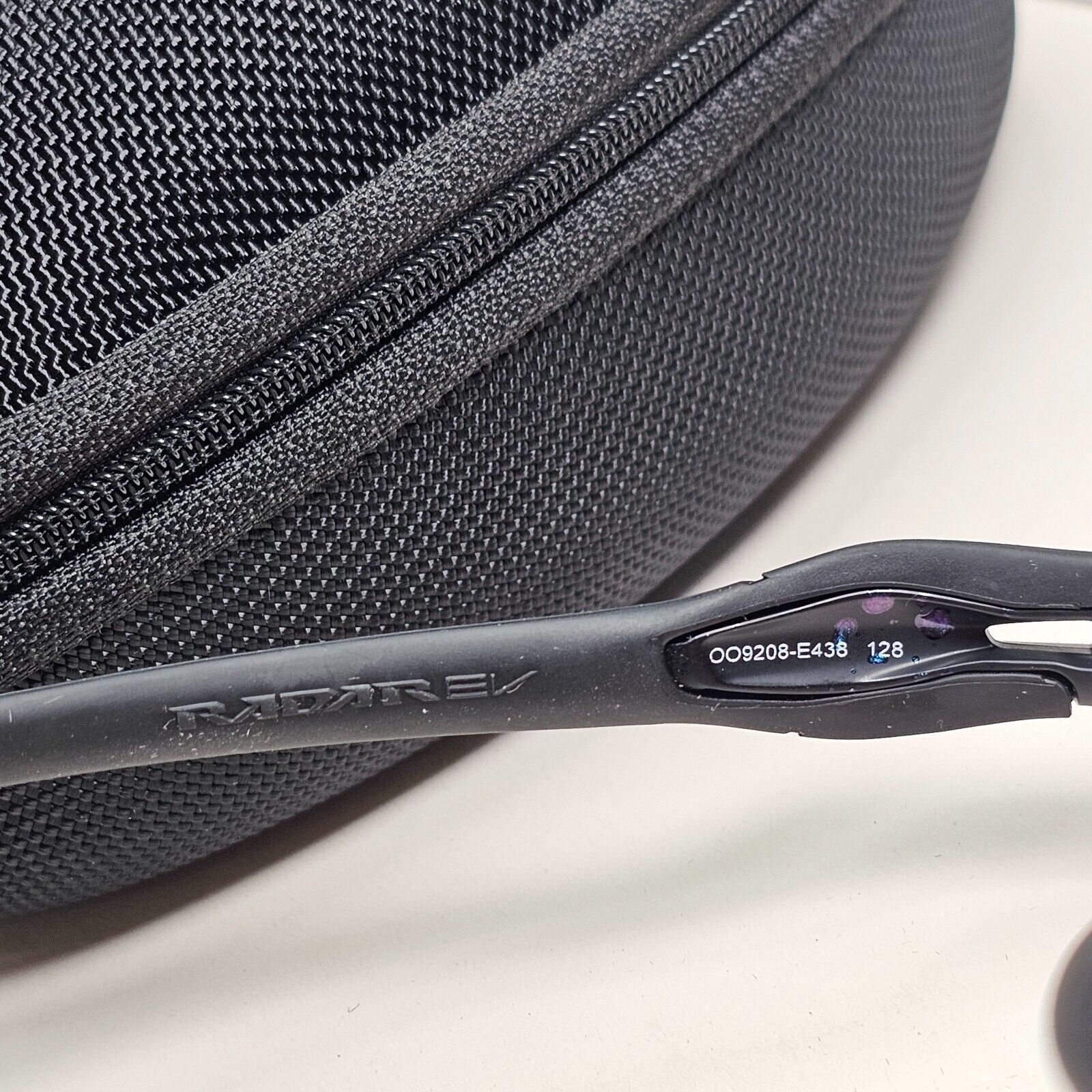 Oakley Sunglasses OO 9208 Radar EV Path Black Orange Colorshift Splatter E4