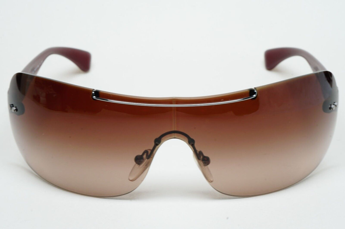 Prada Sunglasses 2007 Vintage Rare Brown Shield PS02MS SPS 02M QFD-6S1 060125