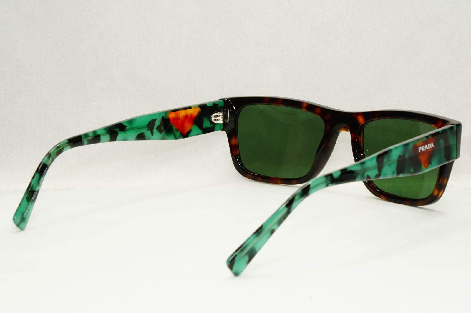 Prada Sunglasses Green Lens Brown Havana Tortoise PR15YV VPR 15Y 23B-1O1 52mm