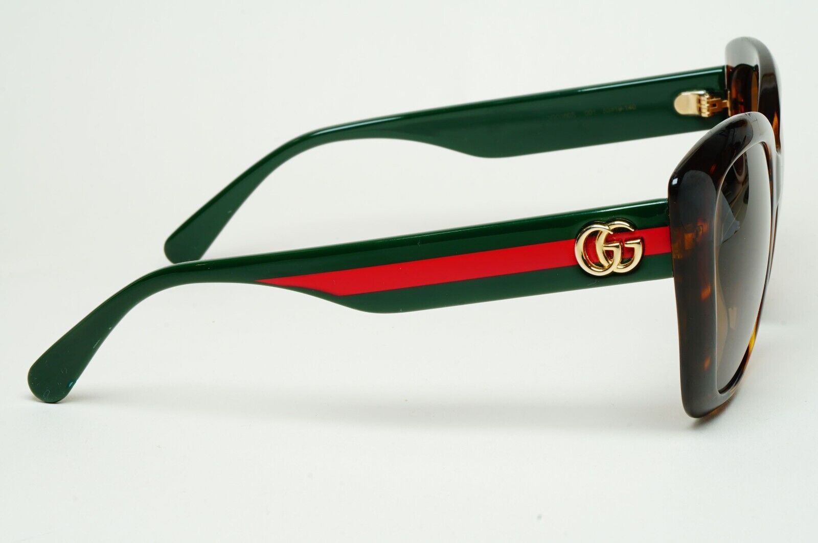 Gucci Sunglasses 2021 Brown Green Red Tortoise Square GG0860S 001 53mm 180125