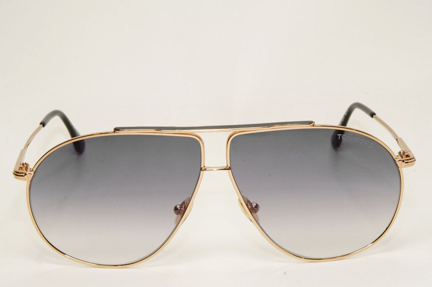 Tom Ford Sunglasses Riley-02 Gold Pilot Grey Gradient Metal FT0825 TF 825 28B