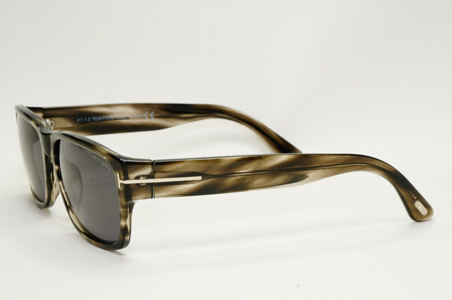 Tom Ford Sunglasses Mason Grey Brown Marble Tortoise Square TF 445 FT0445 56mm