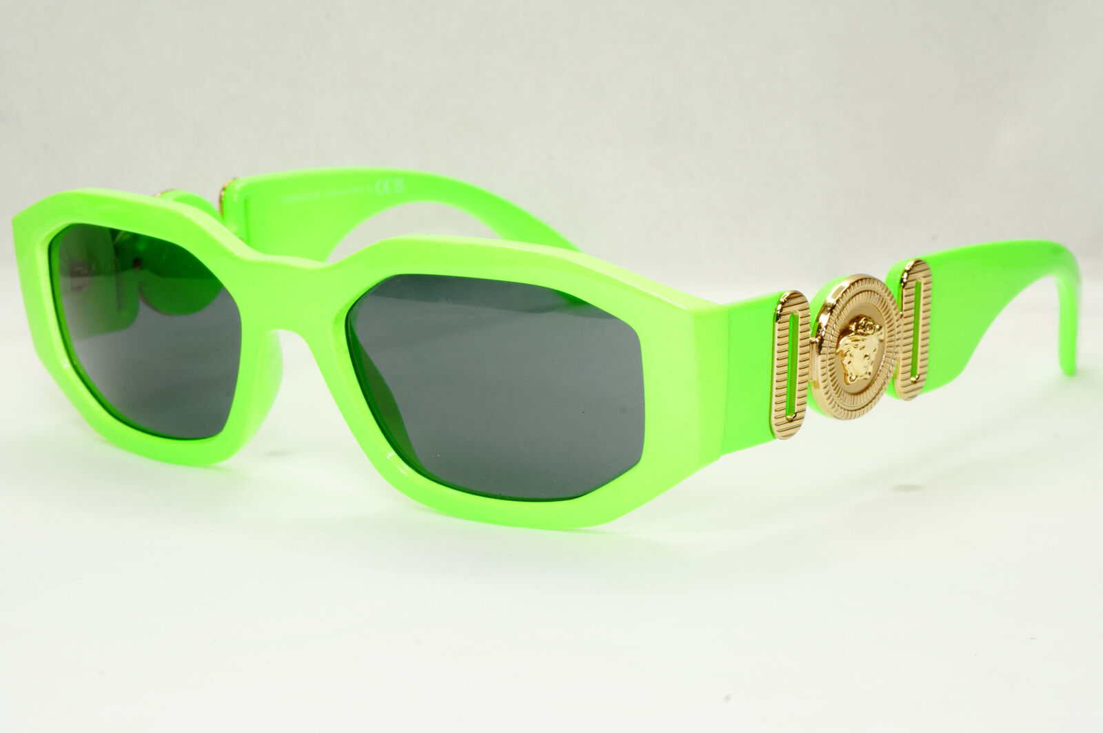 Versace Sunglasses Green Fluorescent Lime Gold Medusa MOD 4361 5319/87