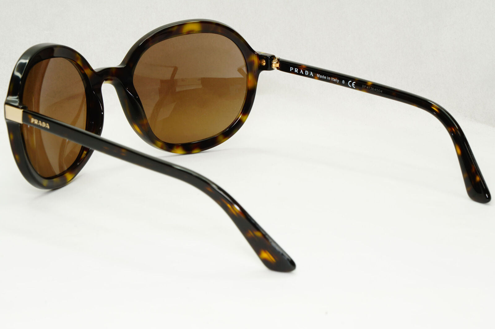 Prada Sunglasses Round Brown Havana Tortoiseshell PR09VS SPR 09V 2AU-8C1 56mm