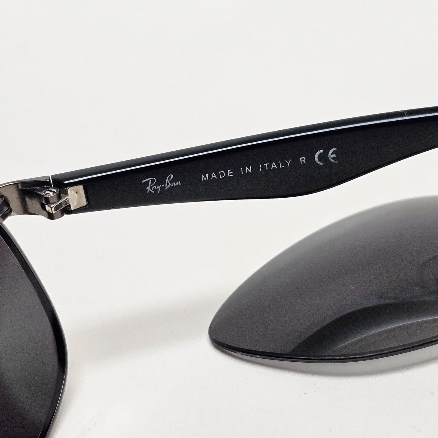 Ray-Ban Sunglasses with Custom Lenses Black Gunmetal Pilot RB 3502 029/71 211124