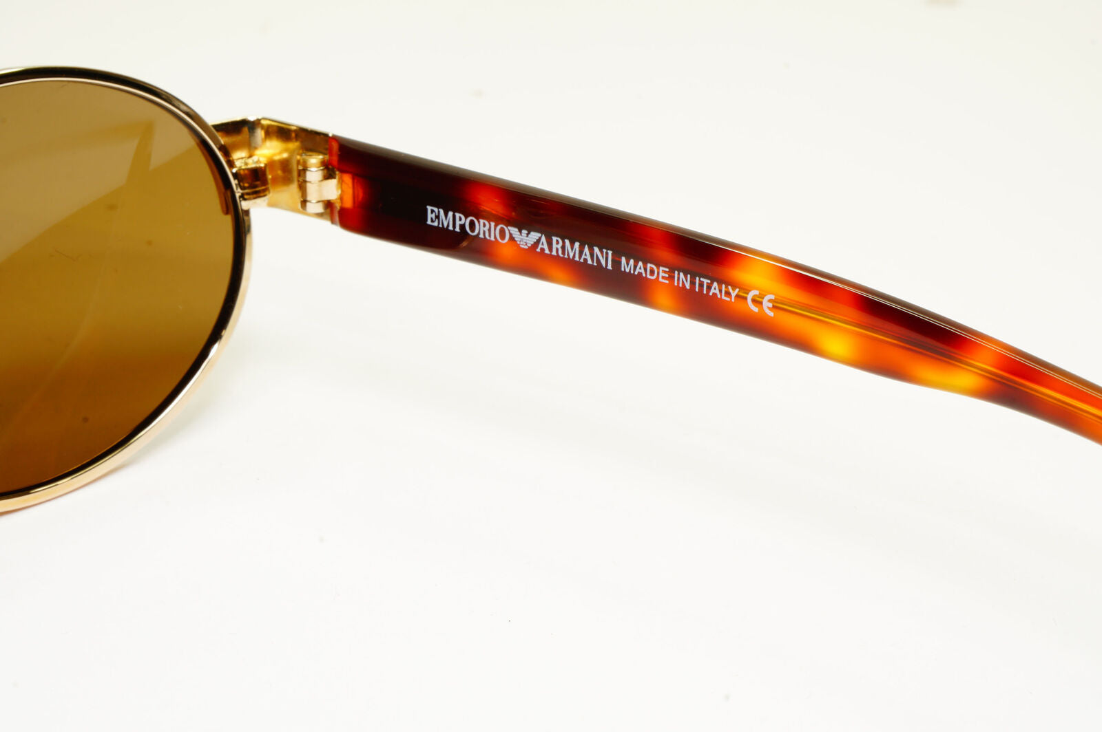 Emporio Armani 1997 Vintage Sunglasses Mens Womens Oval Gold Eagle 081-S 743