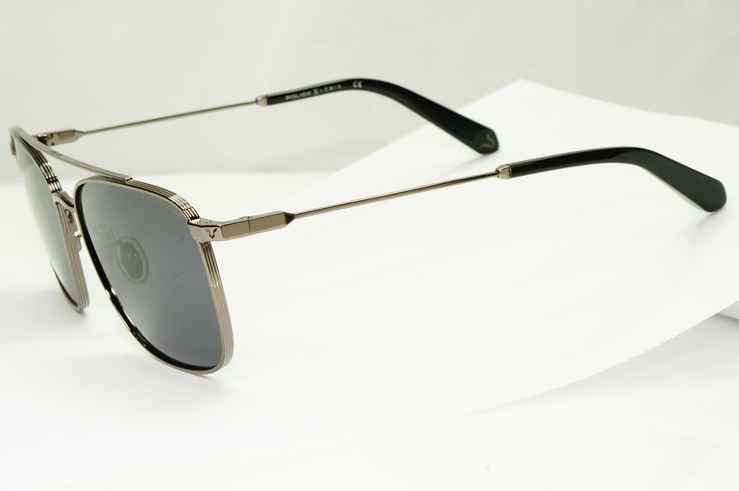 Police Lewis Hamilton F1 Sunglasses Gunmetal Ruthenium Grey SPL B28 COL 0568