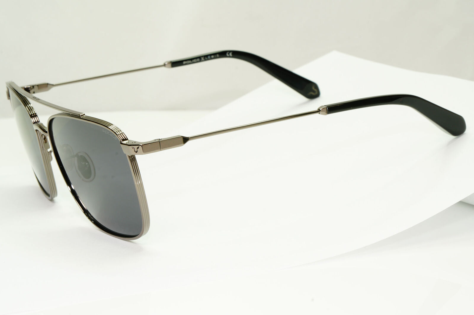 Police Lewis Hamilton F1 Sunglasses Gunmetal Ruthenium Grey SPL B28 COL 0568