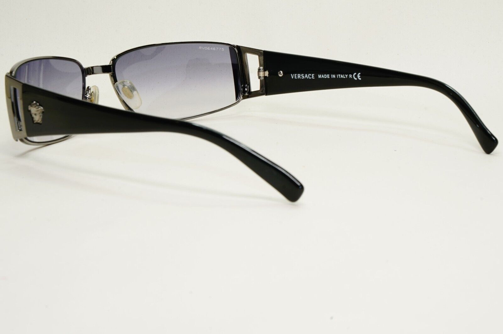 Versace Sunglasses 2003 Vintage Grey Gunmetal Black MOD 2021 1001/11 60mm 270924