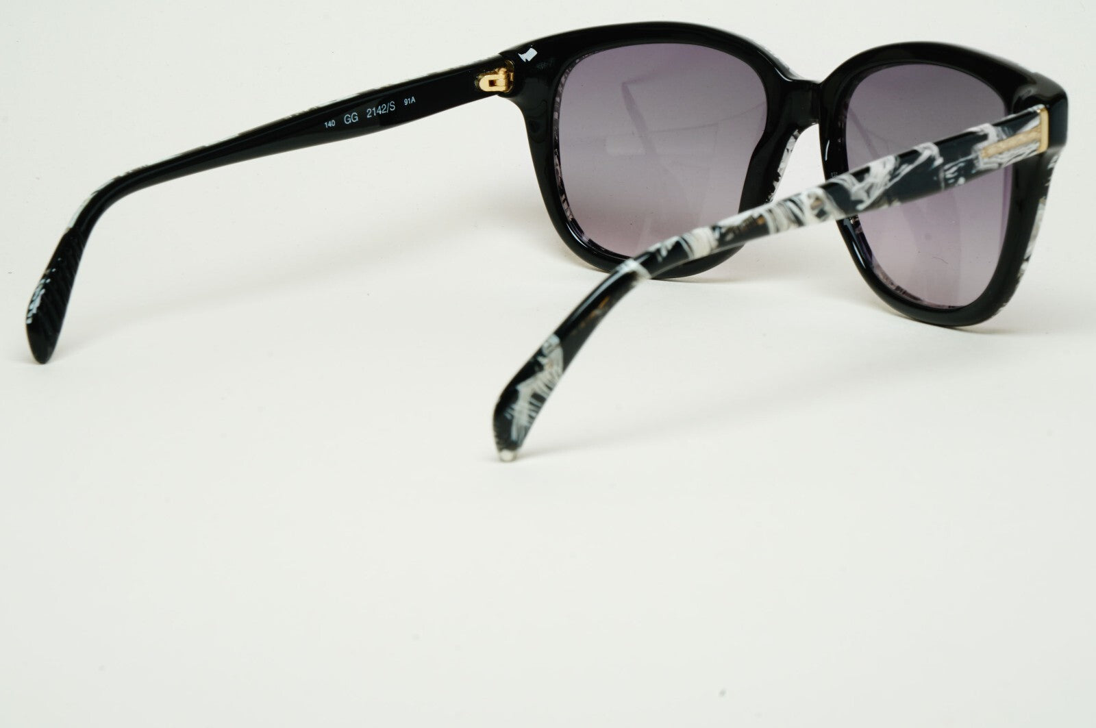 Gucci Sunglasses 1993 Vintage Marble Black White Grey GG 2142/S 91A 200225