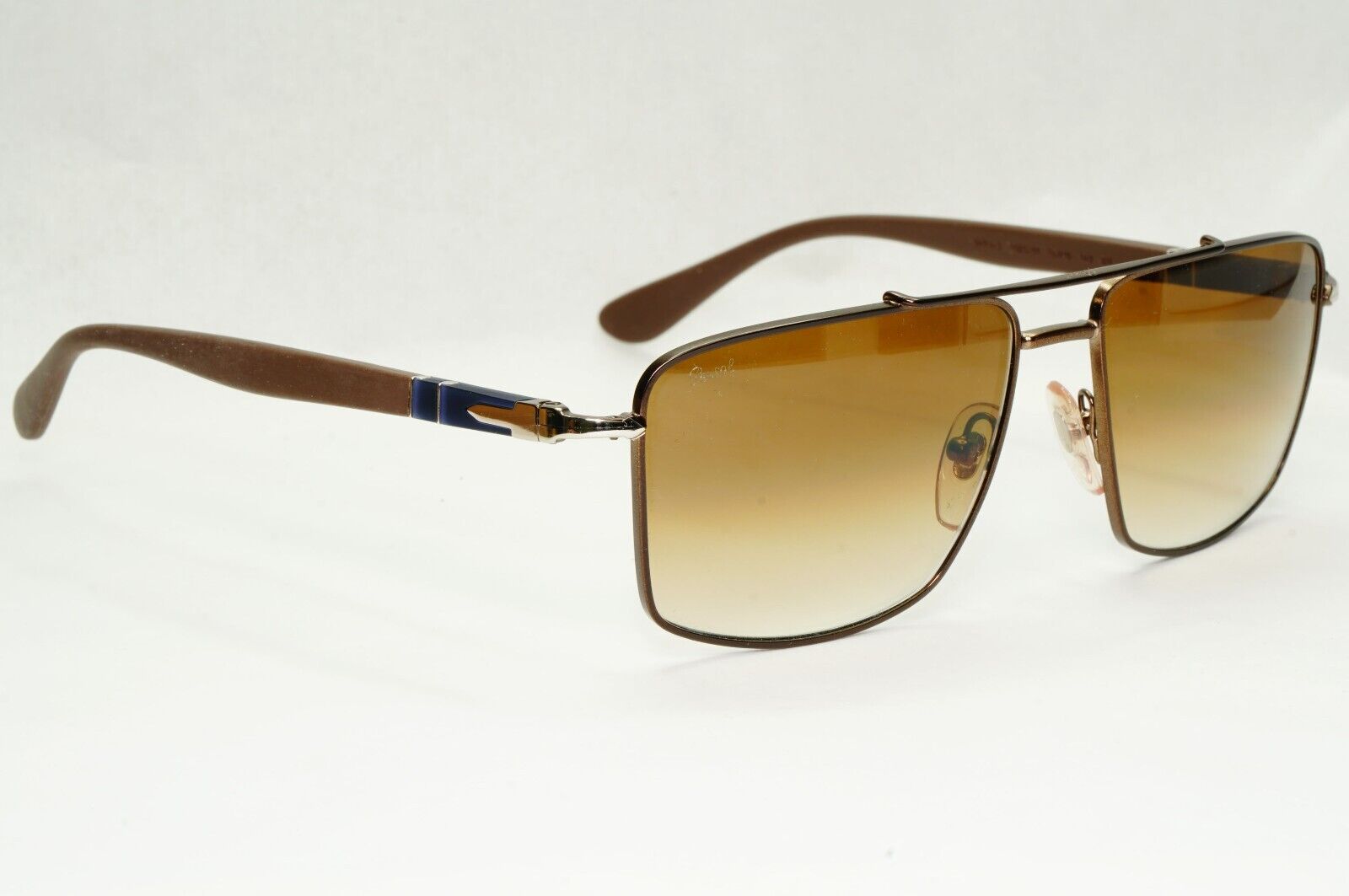 Persol Sunglasses 2013 Navigator Brown Gradient Metal Pilot 2430-S 1020/51 55mm