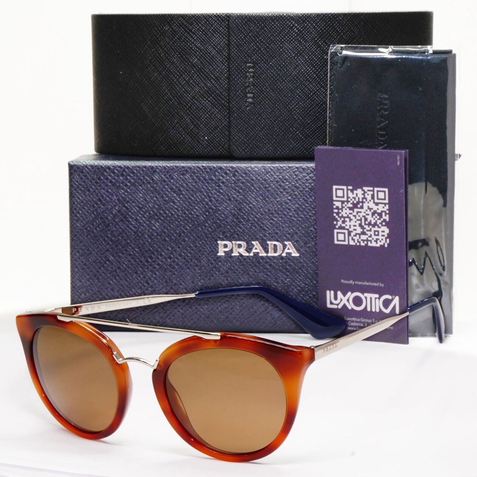Prada Sunglasses Cinema Brown Tortoiseshell Gold PR23SS SPR 23S USE-5R0 051223