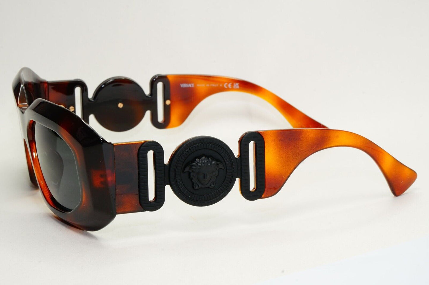 Versace Sunglasses Havana Brown Black Medusa Unisex Biggie MOD VE 4425-U 5217/87