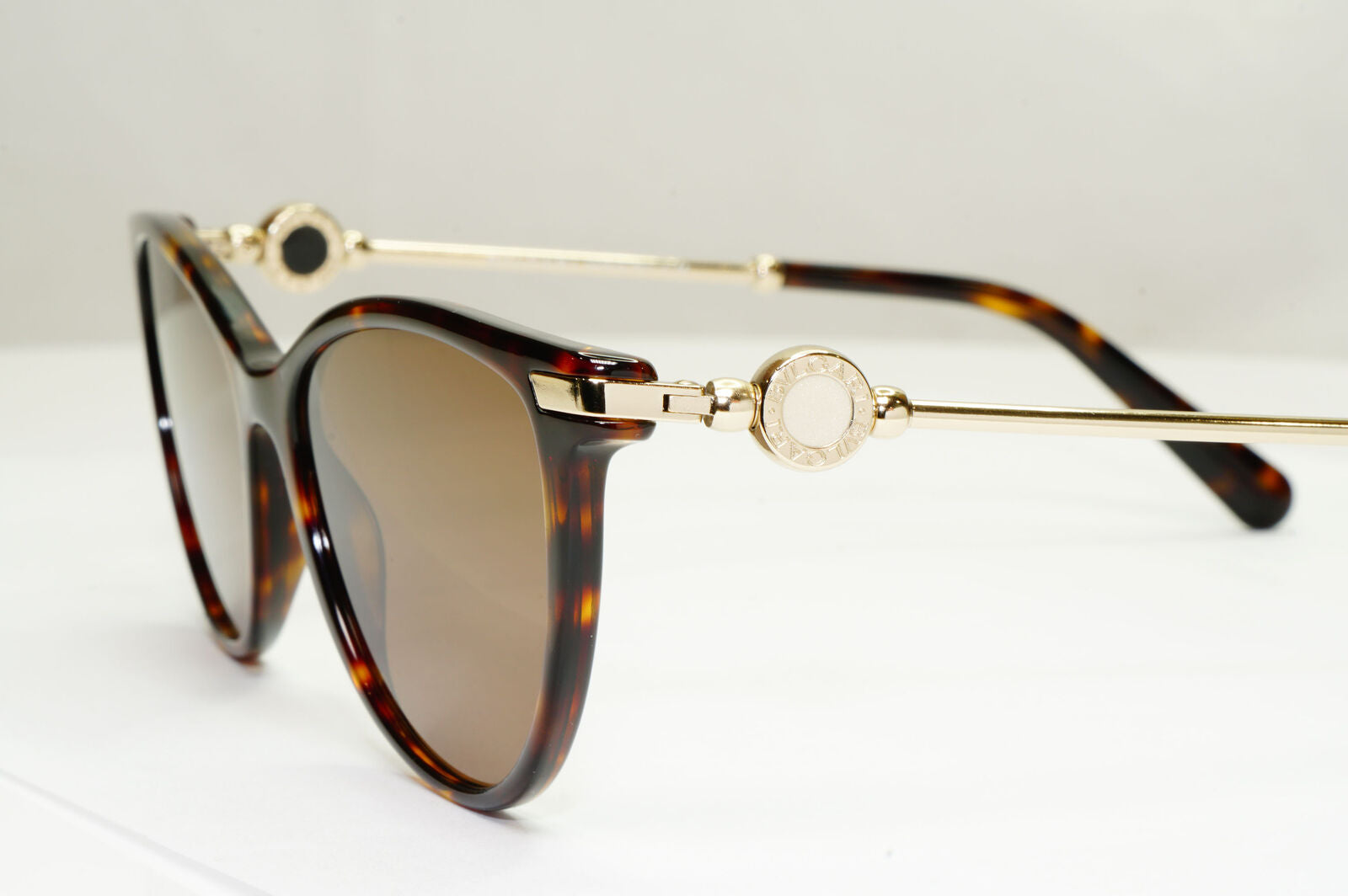 Bvlgari Sunglasses Brown Tortoiseshell Gold Square 4162 504 250123