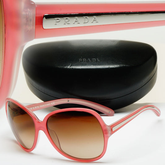 Prada Sunglasses 2006 Vintage Pink Brown Large PR19IS SPR 19I 7BW-6S1 070325