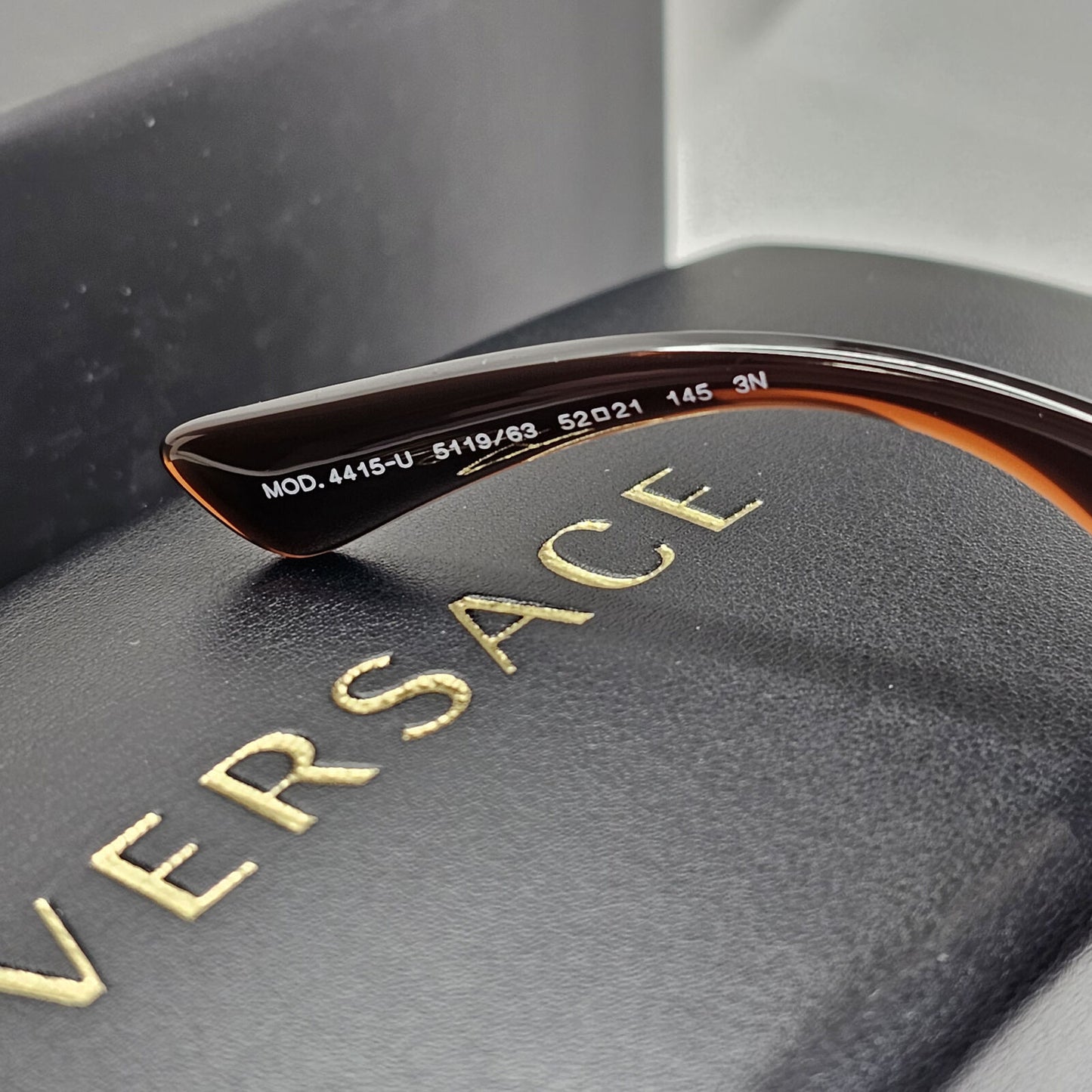 Versace Sunglasses Gold Brown Tortoiseshell Medusa Square MOD VE 4415-U 5119/63