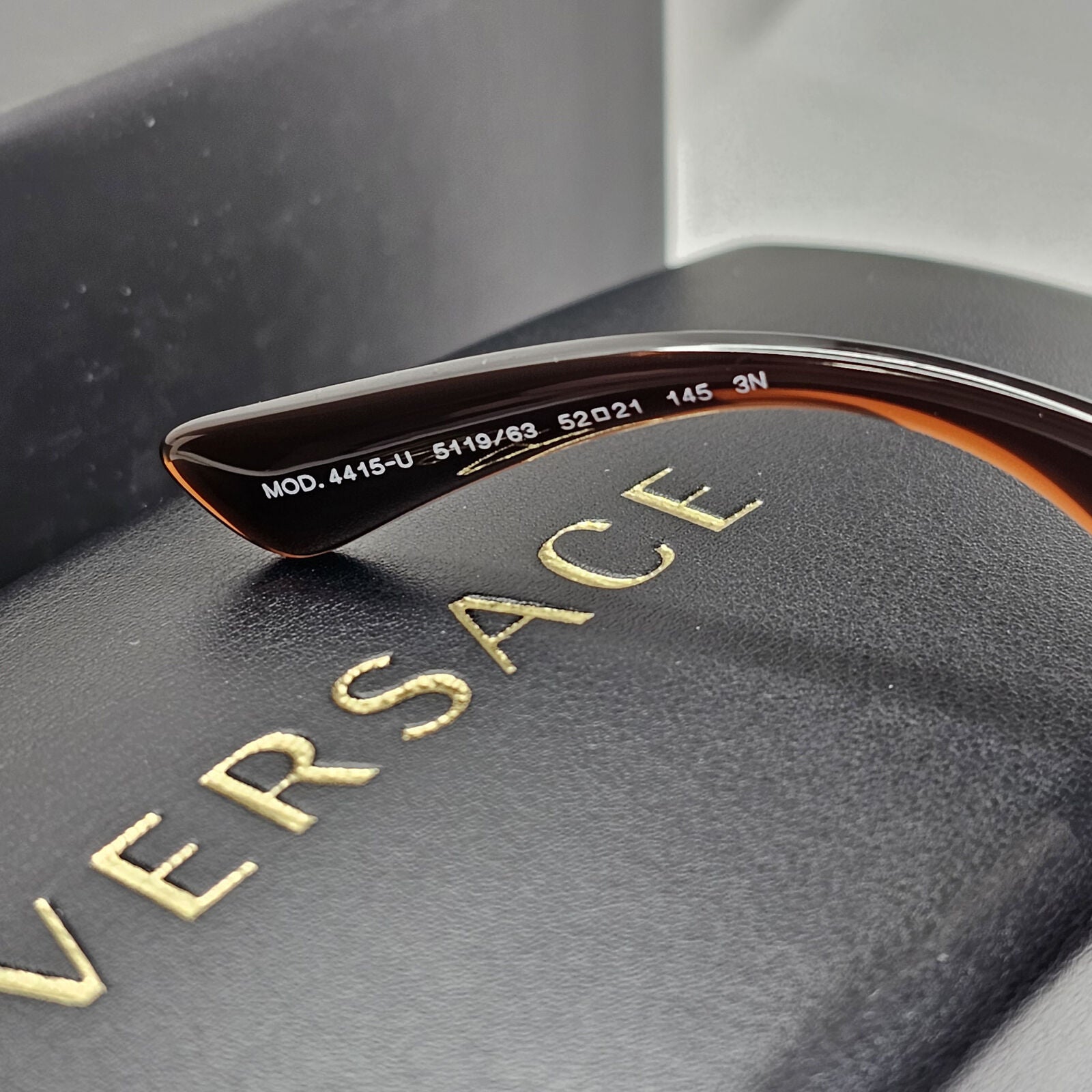 Versace Sunglasses Gold Brown Tortoiseshell Medusa Square MOD VE 4415-U 5119/63