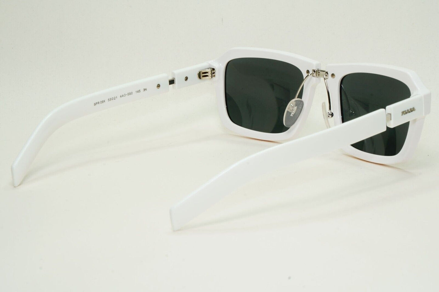 Prada Sunglasses 2019 White Square Black PR09XS SPR 09X 4AO-5S0 120824