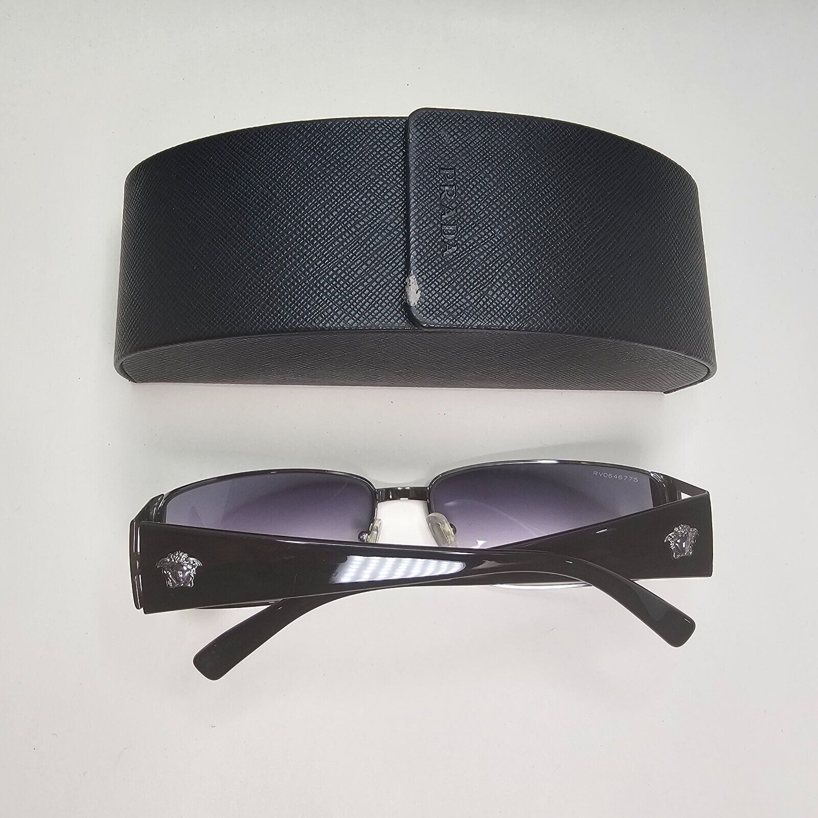 Versace Sunglasses 2003 Vintage Grey Gunmetal Black MOD 2021 1001/11 60mm 270924