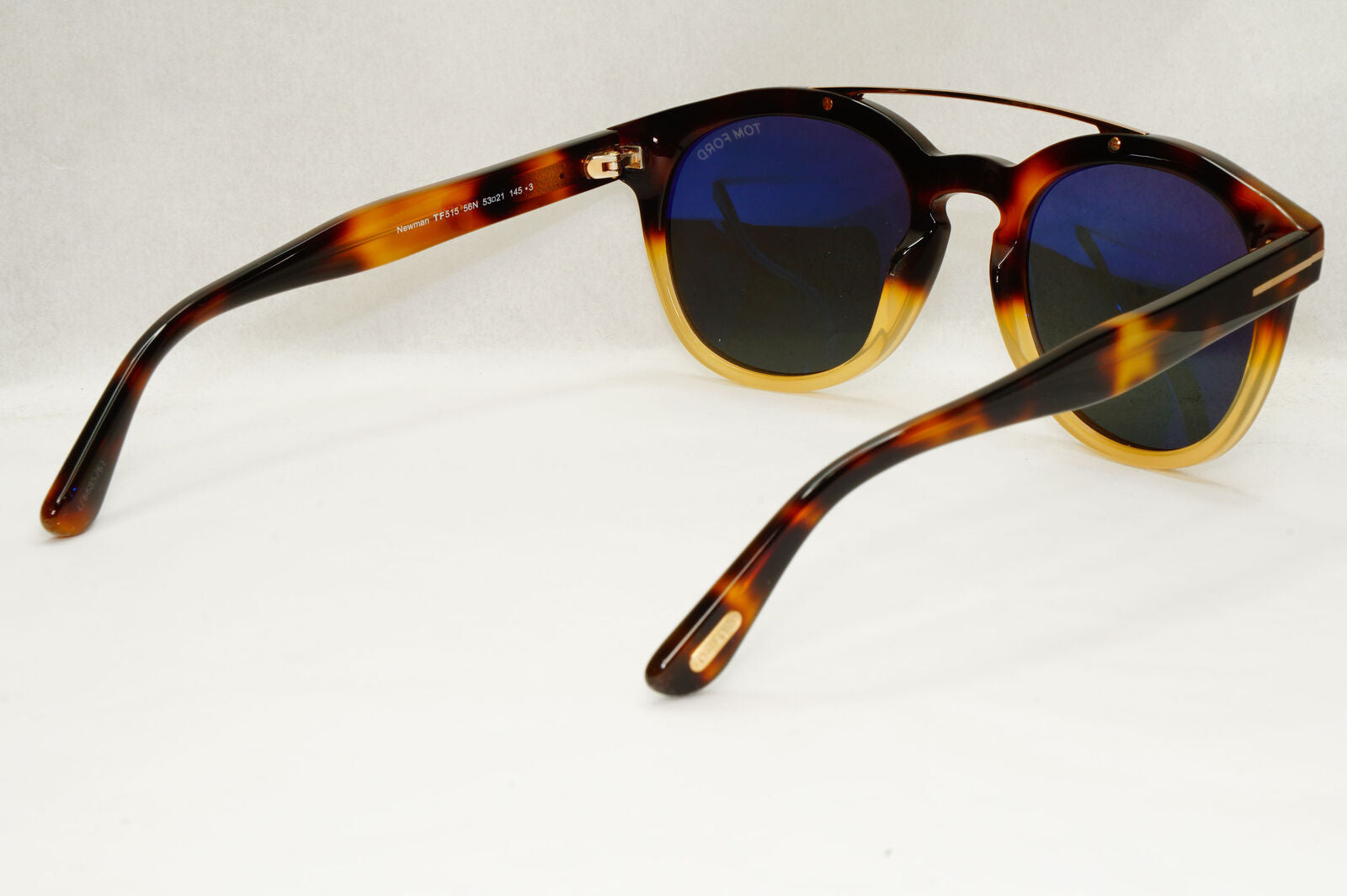 Tom Ford Sunglasses Newman Brown Green Gold Tortoiseshell FT0515 TF515 56N 53mm
