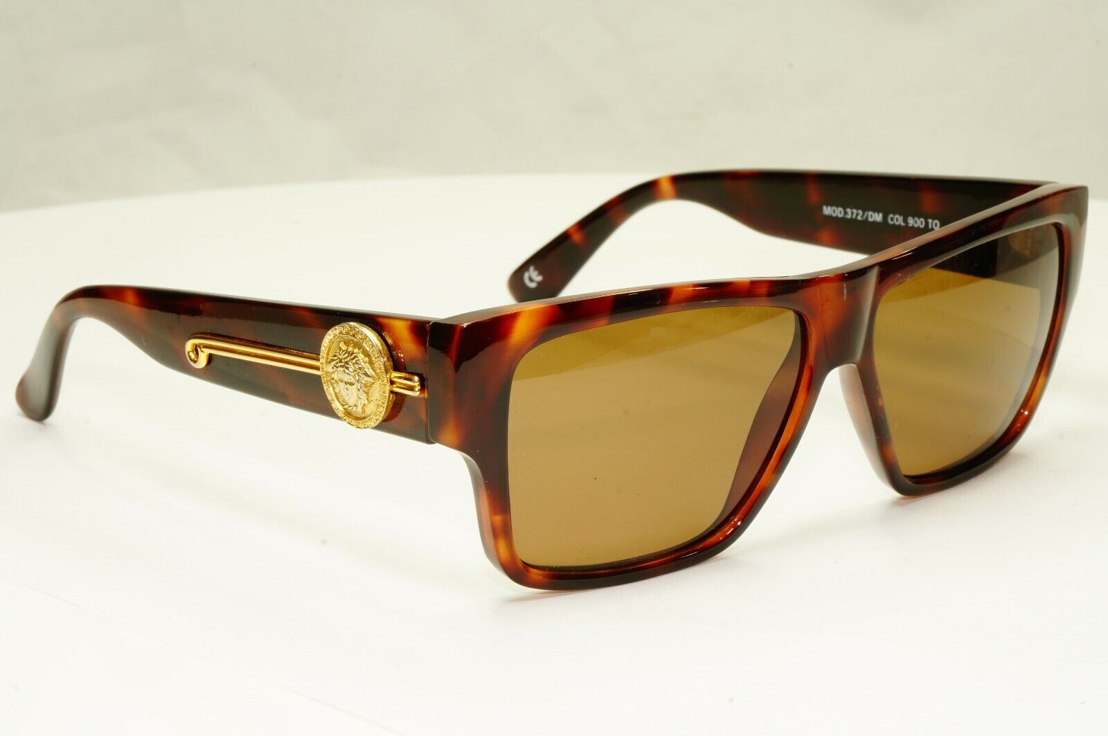Gianni Versace 1993 Vintage Gold Sunglasses Medusa MOD 372 /DM COL 900 TO Biggie