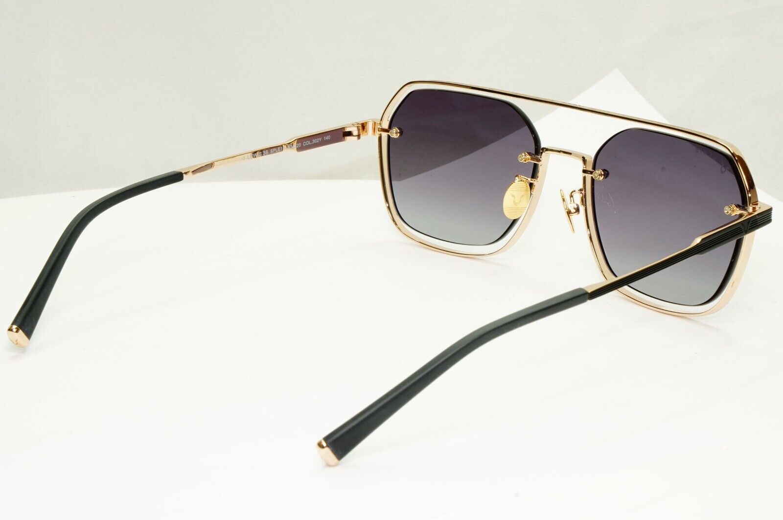 Police Lewis Hamilton F1 Sunglasses Gold Black Gradient Pilot SPL E18 COL 302Y
