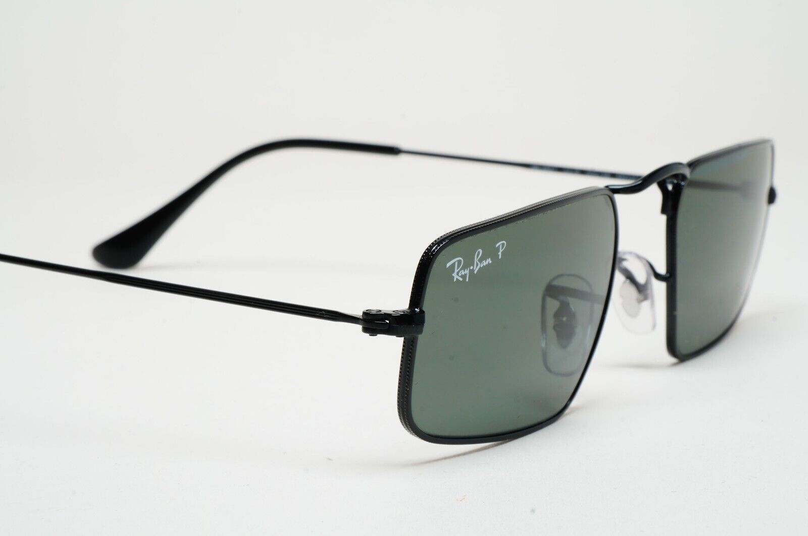 Ray-Ban Sunglasses Julie Polarized Black Green G15 Unisex RB 3957 002/58 49mm