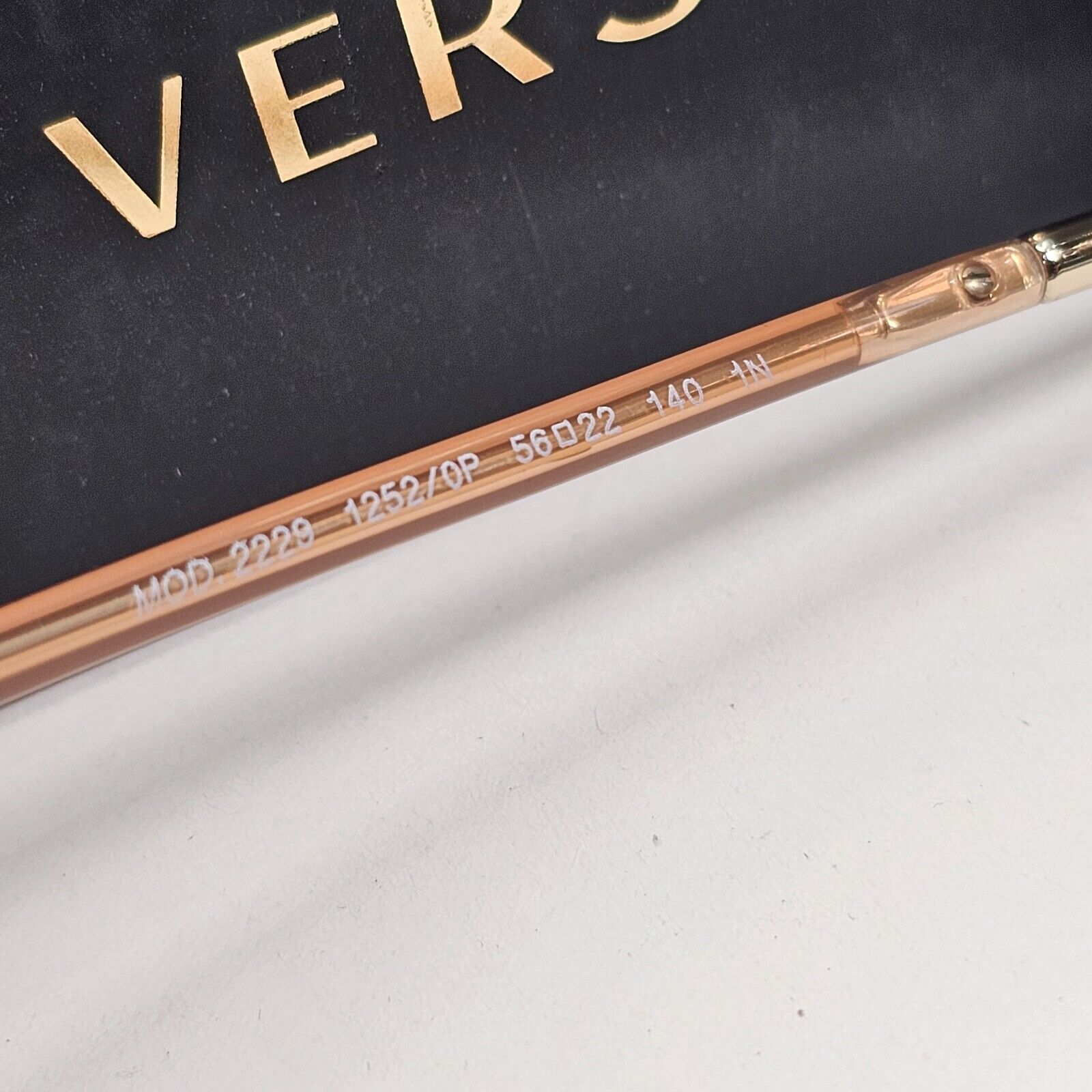 Versace Sunglasses Round Gold Transparent Brown Gradient MOD VE 2229 1252/0P
