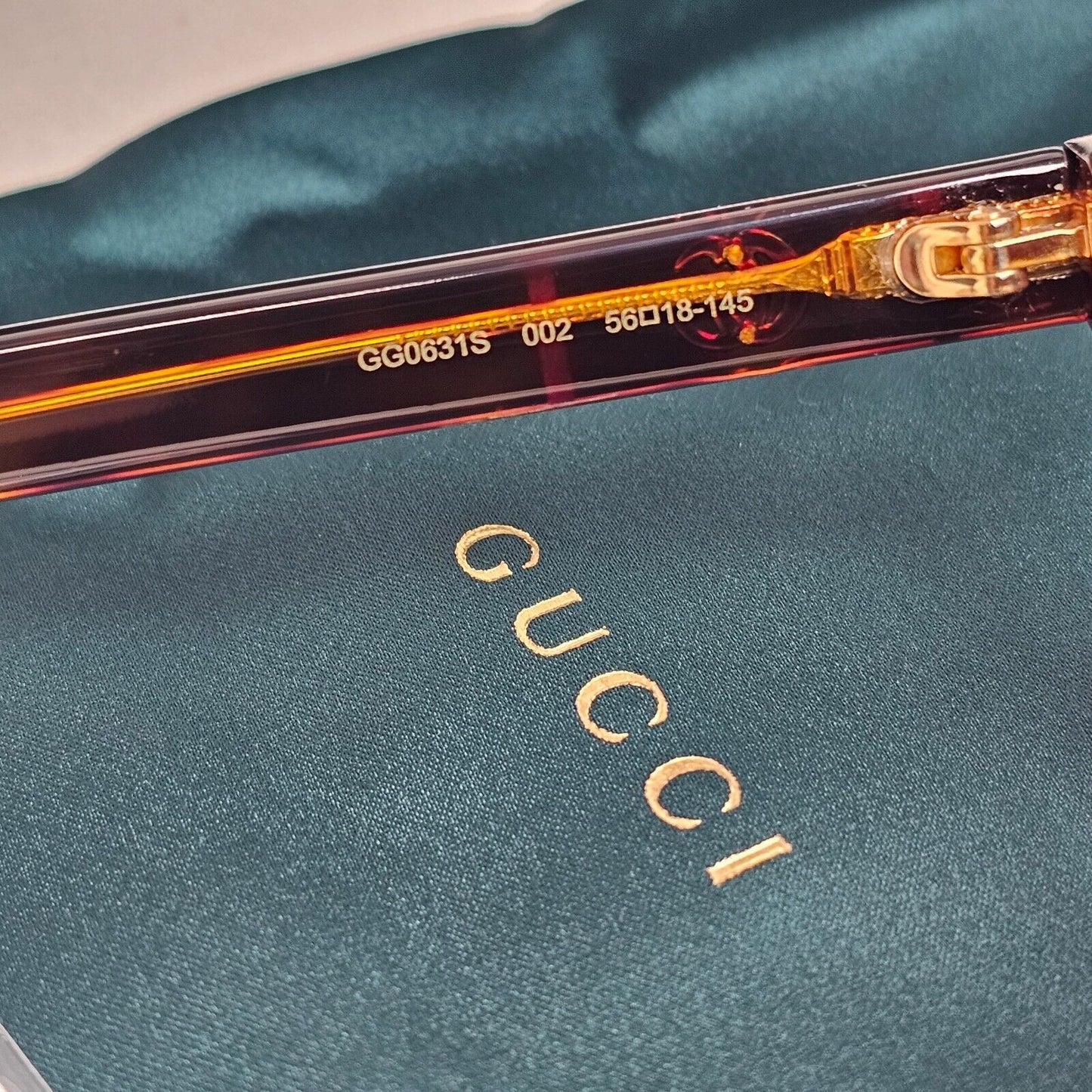 Gucci Sunglasses 2020 Brown Tortoise Pillow Gradient GG0631S 002 56mm 310125