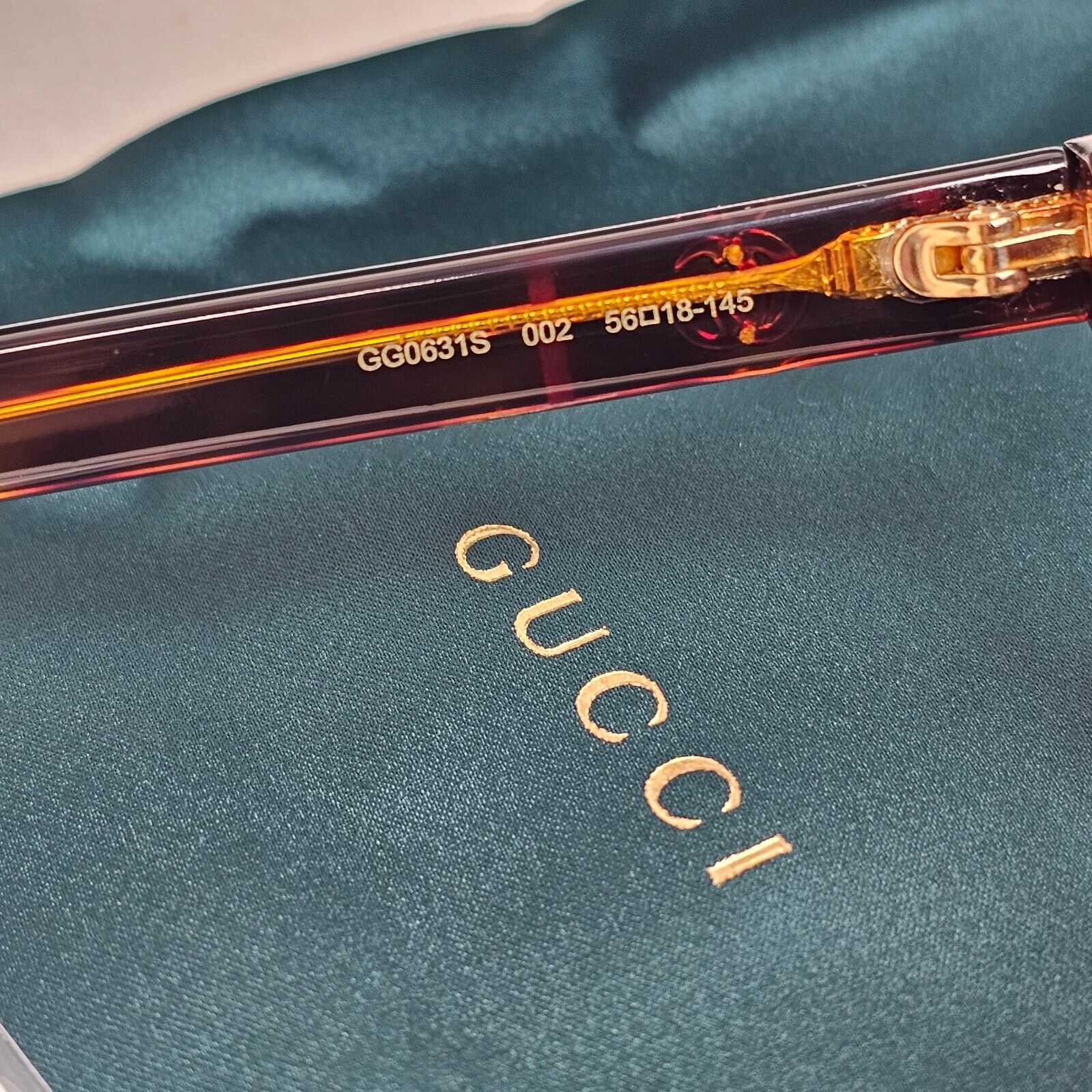 Gucci Sunglasses 2020 Brown Tortoise Pillow Gradient GG0631S 002 56mm 310125