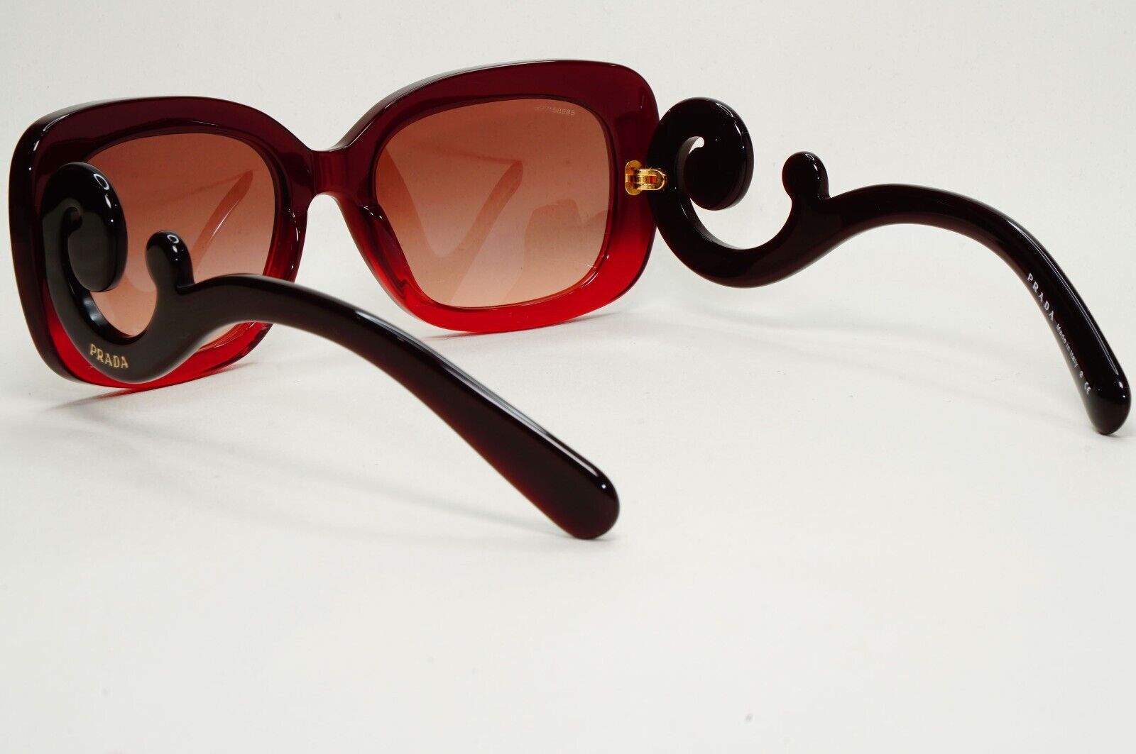 Prada Sunglasses Swirl Baroque Square Dark Red PR27OS SPR 27O MAX-0A5 061024