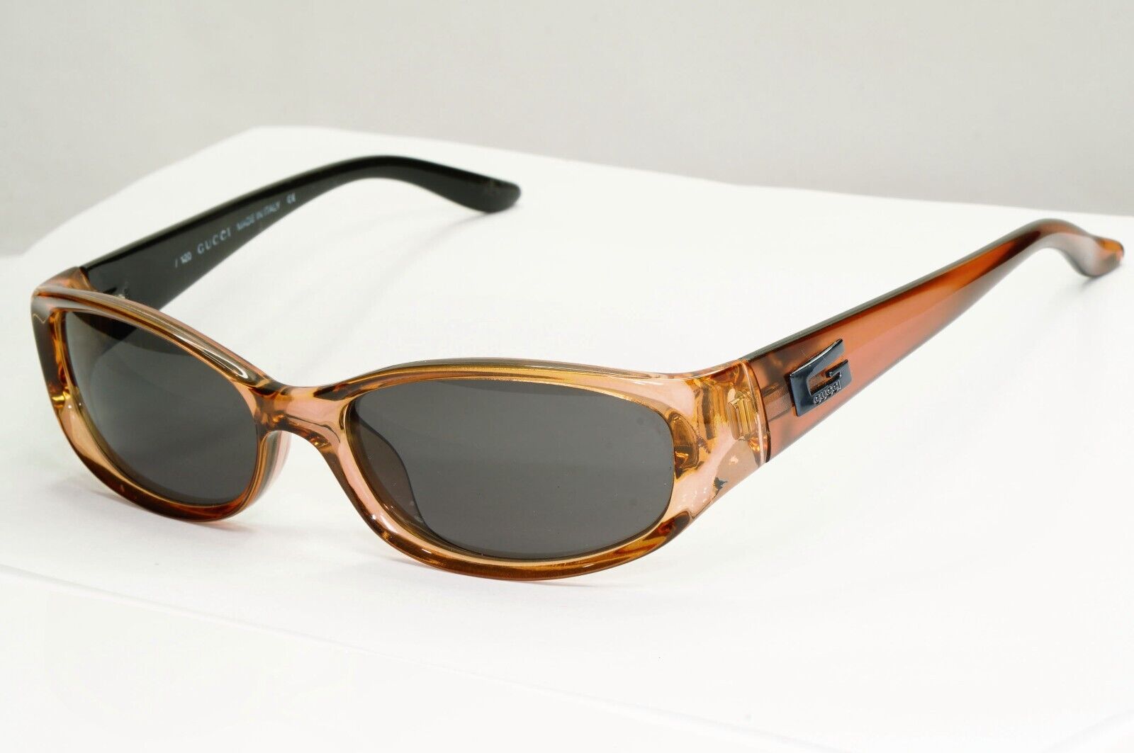 Gucci Sunglasses 1999 Vintage Brown Transparent Black GG 2456/S E3K 55mm 261024