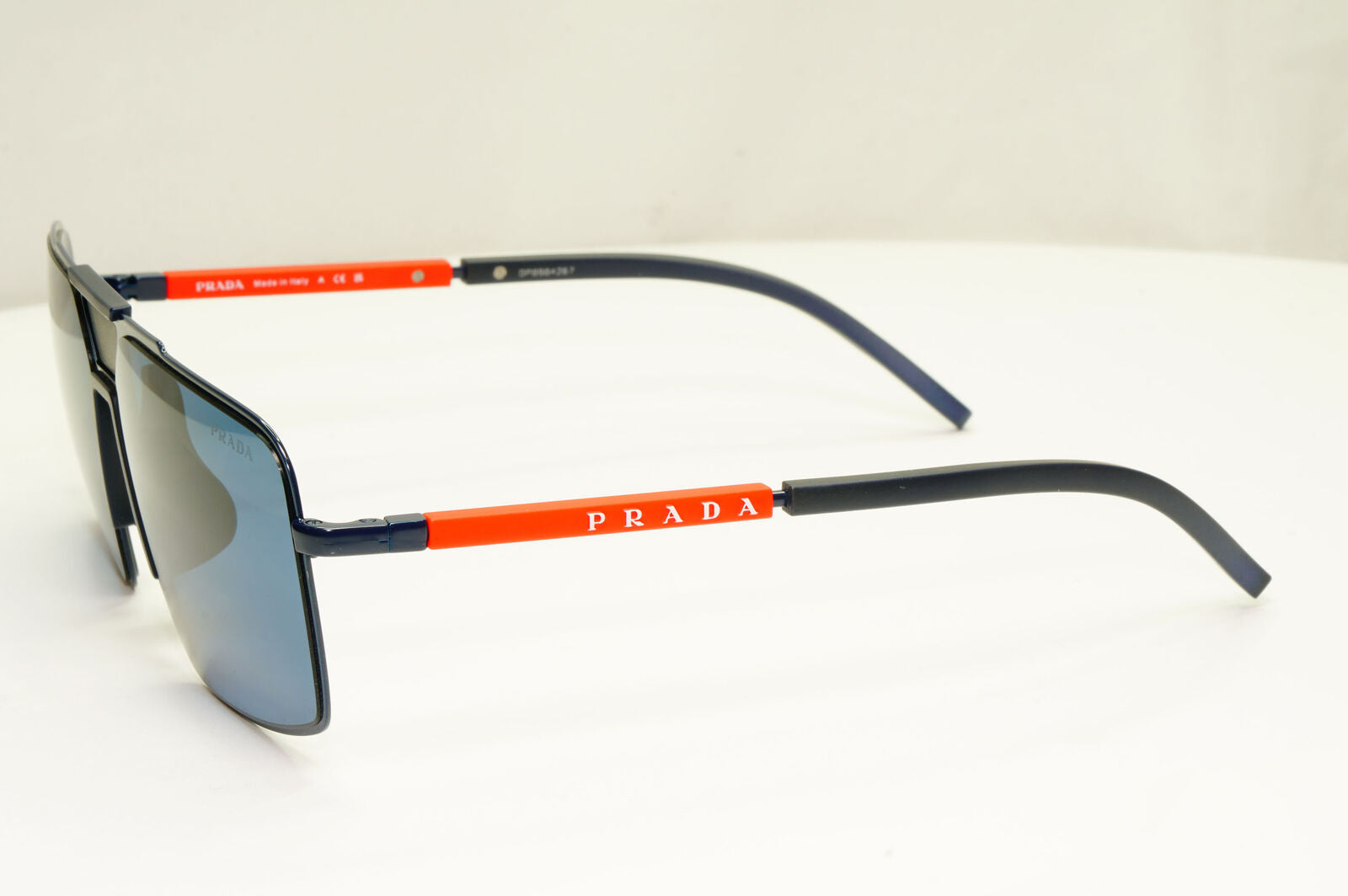 Prada Blue Square Sunglasses Mens Square Red Designer SPS 52X PS52XS 06S-07L