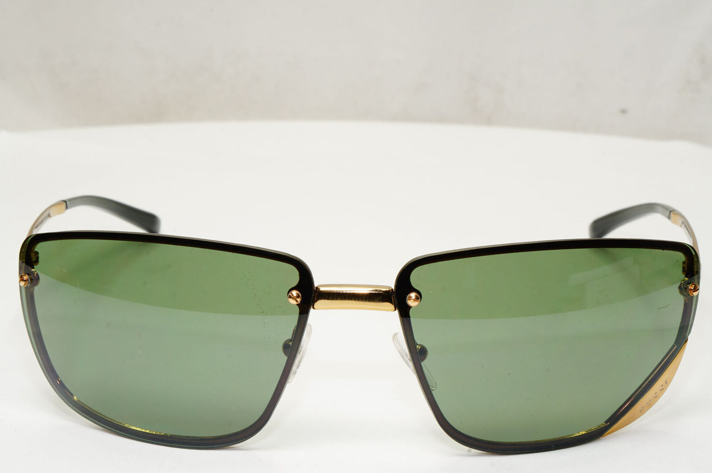 Gucci Sunglasses 1998 Vintage Wrap Gold Green Retro GG 1692/S 577IA 280323