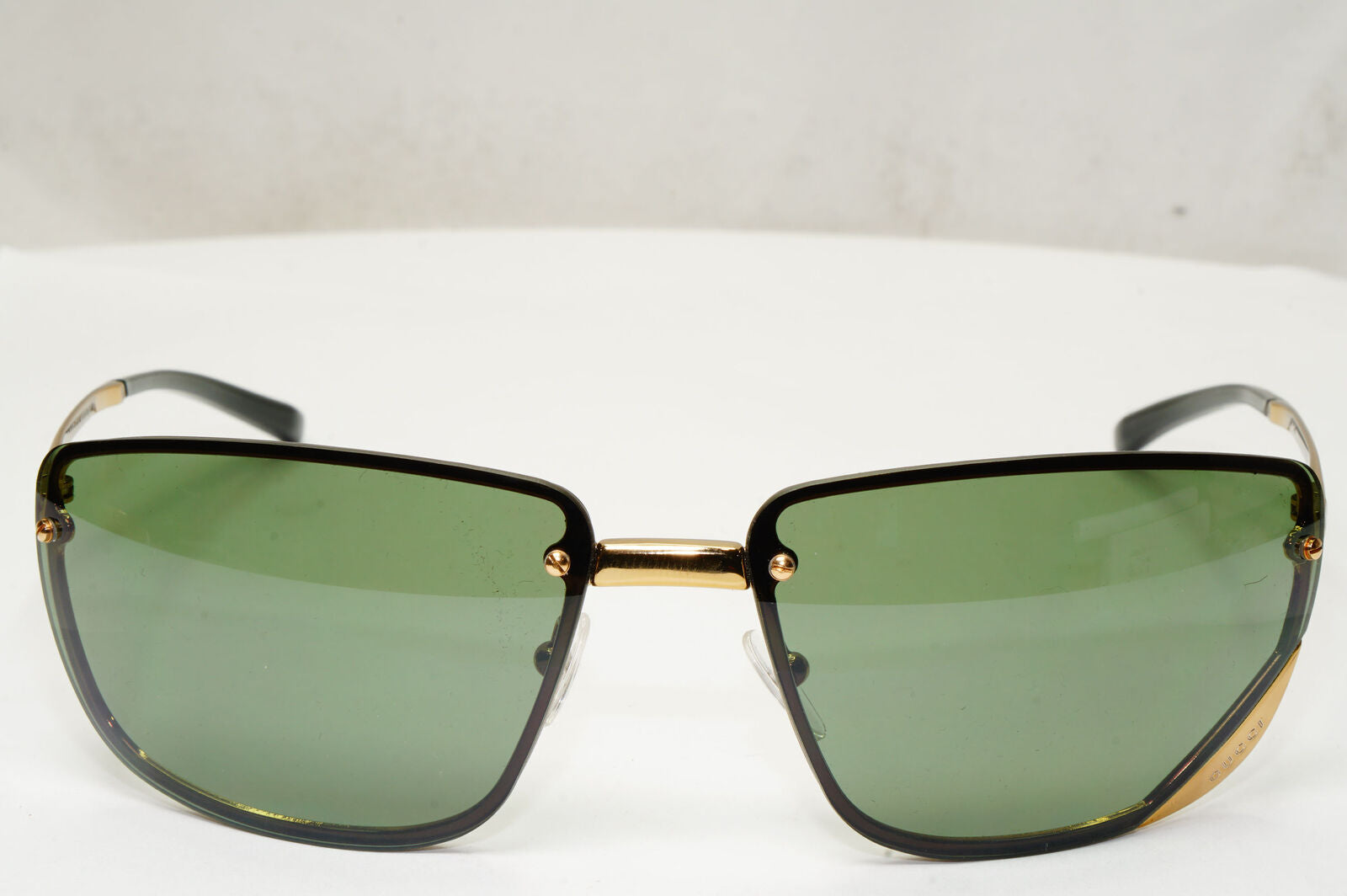 Gucci Sunglasses 1998 Vintage Wrap Gold Green Retro GG 1692/S 577IA 280323