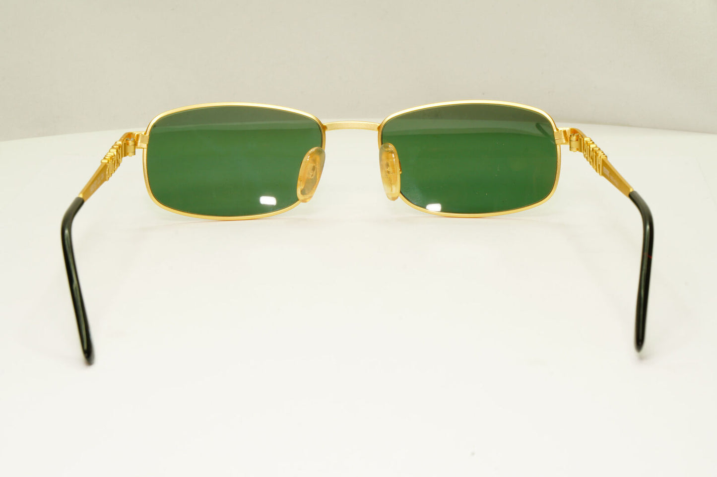 Versus 1995 Vintage Gold Green Metal Sunglasses Gianni Versace MOD R27 COL 13M