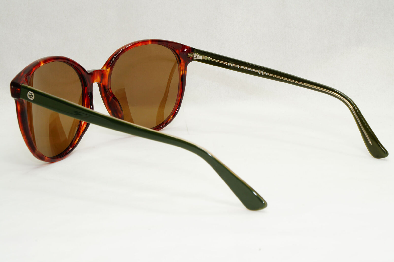 Gucci Sunglasses 2014 Brown Tortoise Green Round GG 3722/S ULZDB 55mm 200124
