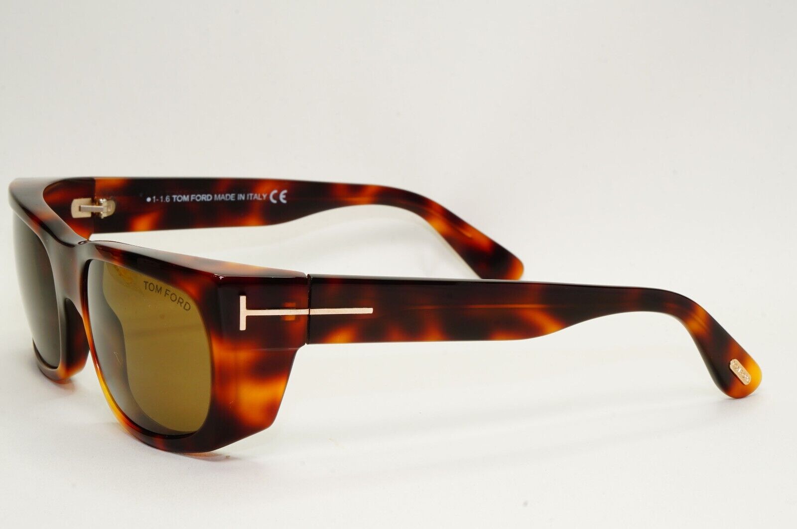 Tom Ford Sunglasses Toby Dark Brown Havana Square Acetate FT0440 TF 440 53J